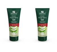 Aloe Pura Aloe Vera Gel Corpo con Tea Tree, 200 ml (Confezione da 2)