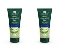 Aloe Pura Aloe Vera Gel Corpo con Vitamine a C - 200 ml (Confezione da 2)