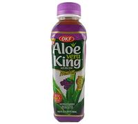 Aloe Vera King - Bevanda con uva, confezione da 20 (20 x 500 ml) con 5 € monouso