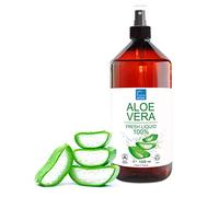 Aloe Vera Puro Spray Liquido Naturale. Idratante (Vitamina E), Antismagliature, Antietà, Doposole, Dopobarba, Pulizia Viso Pelle Grassa, Riparazione Pelle Secca, Cosmetici - 1000 ml 1 L