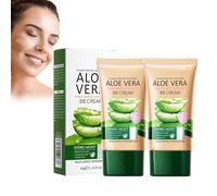 Aloe Vera Trucco BB Cream, Correttore BB, a lunga durata e coprente, lenitivo, opacizzante, per una carnagione perfetta, vegano e dermatologicamente testate (avorio)