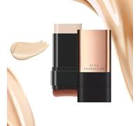 ALOEU 2 in 1- Luxury Anti-Wrinkle Foundation Stick, Korean Foundation Stick with Brush, Korea Flawless Eraser Foundation Stick, Korean Foundation Stick, Foundation Stick Korean(01,1)