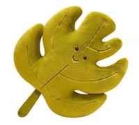 ALOEU Cuscino in Peluche a Forma di Foglie Kawaii - Acero, Ginkgo, Verdi - Imbottito, Morbido per Decorare Casa e Divano (A)