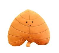 ALOEU Cuscino in Peluche a Forma di Foglie Kawaii - Acero, Ginkgo, Verdi - Imbottito, Morbido per Decorare Casa e Divano (E)