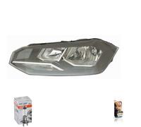 Alogena Faro Anteriore Sinistra H7/H7 per VW Polo Compreso Lampade Luce