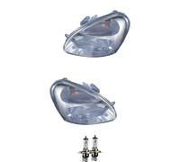 Alogena Faro Fanali Anteriori Set H4 per Daewoo Matiz Incl. Lampade