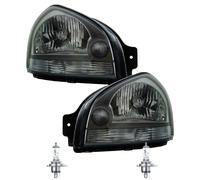 Alogena Faro Fanali Anteriori Set H4 per Hyundai Tucson Incl. Lampade