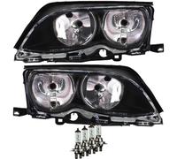 Alogeno Fanale Set per BMW 3er E46 Anno Fab. 09 / 01-02/05 H7/H7 con Motore