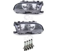 Alogeno Fanale Set per BMW 3er E46 Anno Fab. 09 / 01-03/03 H7/H7 con Motore