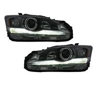 Alogeno Fari Anteriori per Lexus CT ZWA10 10-2016 Nero H9 H11 Riflettore giallo