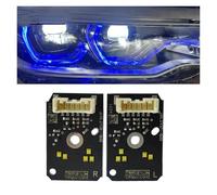 Alogeno-Faro Set Di Schede LED DRL Rosso Blu Giallo Per BMW G30 G38 F90 M5 G31 G32 GT 18 19-20 US EU Spec Adaptive LED In Poi Faro Diurno Fari Anteriori(Blu)
