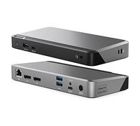 ALOGIC Dual 4K Display Universal Docking Station DX2 with 65W Laptop Charging for Mac and Windows,2x4K@60Hz DisplayPort, 1x USB-C 10G (with Fast Charging), 3x USB-A 5G, Audio, Gigabit Ethernet