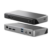 ALOGIC DUPRDX2-100 replicatore di porte e docking station per laptop Cablato USB 3.2 Gen 1 (3.1 1) Type-C Nero, Grigio [DUPRDX2-100]