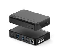 ALOGIC DUTHDPR replicatore di porte e docking station per laptop USB 3.2 Gen 1 (3.1 Gen 1) Type-C Nero
