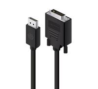 ALOGIC ELDPDV-01 cavo di segnale 1 m Nero (ALOGIC 1M DISPLAYPORT TO DVI - CABLE - MALE TO MALE - ELEMENTS)