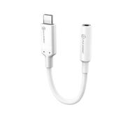 ALOGIC Elements Pro - Adattatore audio da USB-C a 3,5 mm, 10 cm, colore: Bianco