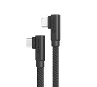 ALOGIC Elements Pro, cavo da USB-C ad angolo retto a USB-C da 25 cm, cavo dati e ricarica rapida USB di tipo C, da USB-C maschio a USB-C maschio, cavo corto per telefoni, tablet e laptop