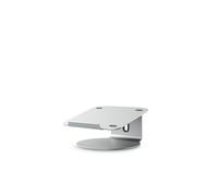 ALOGIC Elite - Supporto per laptop a 360°, base girevole a 360° per un facile allineamento, cuscinetto in silicone antiscivolo, design regolabile da 11 a 17 pollici, argento