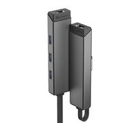 ALOGIC MagForce EXPRESS USB 3.2 Gen 1 [3.1 Gen 1] Type-A Grigio (Alogic USB-A to 3x USB-A + RJ45 Adapter [2Years warranty])