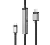 ALOGIC ULCHDPD01-SGR cavo e adattatore video 1 m USB tipo-C HDMI + USB Argento (ALOGIC ULTRA USB-C TO HDMI WITH - 100W PD CABLE