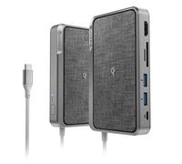 ALOGIC ULDWAV-SGR replicatore di porte e docking station per laptop Cablato USB 3.2 Gen 1 [3.1 Gen 1] Type-C Grigio (ALOGIC USB-C ULTRA DOCK WAVE- - SPACE GREY) - Nouvo