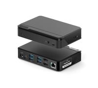ALOGIC DUTHDPR replicatore di porte e docking station per laptop USB 3.2 Gen 1 (3.1 Gen 1) Type-C Nero