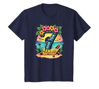 Aloha a Sette Anni: Regalo di Compleanno alle Hawaii Maglietta, Bambini, Navy, 8 Anni
