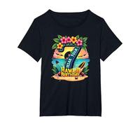 Aloha a Sette Anni: Regalo di Compleanno alle Hawaii Maglietta, Donna Plus-Size, Nero, 1X