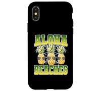 Aloha Beaches - Occhiali da sole Hawaii Hawaii Ananas anni '90 Custodia per iPhone X/XS