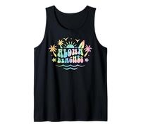 Aloha Beaches Tavola da surf retrò Palm Tree Summer Vibes Hawaii Canotta
