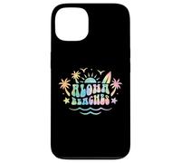 Aloha Beaches Tavola da surf retrò Palm Tree Summer Vibes Hawaii Custodia per iPhone 13