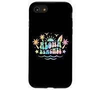 Aloha Beaches Tavola da surf retrò Palm Tree Summer Vibes Hawaii Custodia per iPhone SE (2020) / 7 / 8