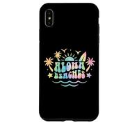 Aloha Beaches Tavola da surf retrò Palm Tree Summer Vibes Hawaii Custodia per iPhone XS Max