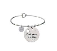 Aloha Bracciali in acciaio per donna con frasi su amicizia, amore e sogni (Credi sempre in te stessa)