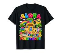Aloha Fourth Grade Tropical Pineapple Back To School Girl Maglietta