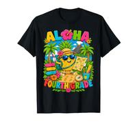 Aloha Fourth Grade Tropical Pineapple Back To School Girl Maglietta