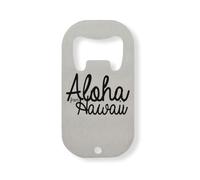 Aloha from Hawaii - Apribottiglie in acciaio INOX, colore: Argento