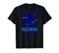 Aloha Hawaii Blue Hibiscus Maglietta