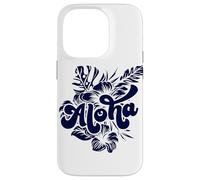 Aloha Hawaii con fiori di ibisco hawaiano Custodia per iPhone 14 Pro