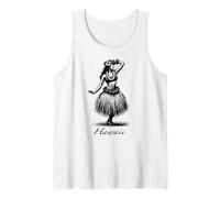 Aloha Hawaii Hawaii Vintage Wahine Hula Dancer Girl Canotta