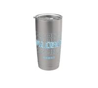 Aloha Hawaii in Stacked Text Bicchiere termico in acciaio inox doppia parete