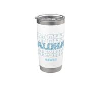 Aloha Hawaii in Stacked Text Bicchiere termico in acciaio inox doppia parete
