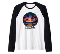 Aloha Hawaii l'isola hawaiana Palm Beach Maui Kauai Maglia con Maniche Raglan