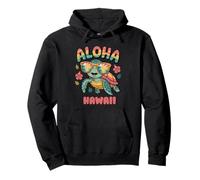 Aloha Hawaii Turtle Tropical Island Ocean Vibes Felpa con Cappuccio