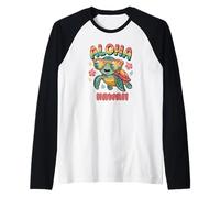 Aloha Hawaii Turtle Tropical Island Ocean Vibes Maglia con Maniche Raglan