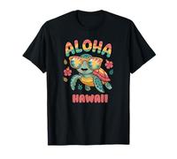 Aloha Hawaii Turtle Tropical Island Ocean Vibes Maglietta