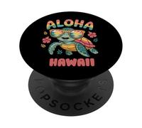 Aloha Hawaii Turtle Tropical Island Ocean Vibes PopSockets PopGrip Adesivo