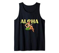 Aloha Hawaiian Retro Vintage Pin Up Girl Hawaii Tank Canotta
