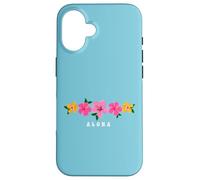 Aloha Hibiscus Flowers Hawaiian Islands Hawaii Surfer Custodia per iPhone 16