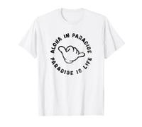 Aloha in Paradise Shaka Hawaii Vintage Style Maglietta